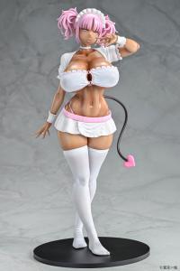 予約 Q-six  黒ギャルメイド淫魔 ここあ Pink ver.   1/6  フィギュア 