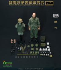 予約 QORANGE QOTOYS  Vietnam War U.S. Army Hospital Corpsman in Hue 1968  1/6  アクションフィギュア  QOM-1046