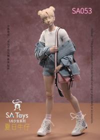 予約 SAtoys   Summer Jeans Set   1/6  素体なし 頭彫りなし SA053