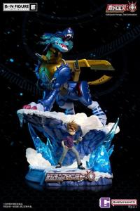 予約 バンダイ BN FIGURE  デジモンアドベンチャー  石田ヤマト & メタルガルルモン  48cm  スタチュー  