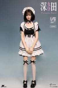 予約 JKTOYS   Fukada maid head sculpture costume set  1/6   素体なし  K-003A